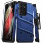 Zizo Hülle für Samsung Galaxy S21 Ultra inkl. Gürtelclip - Blau