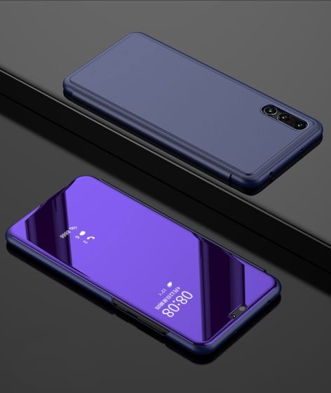 Huawei P20 Lite Hülle Clear View Flip Case - Violett