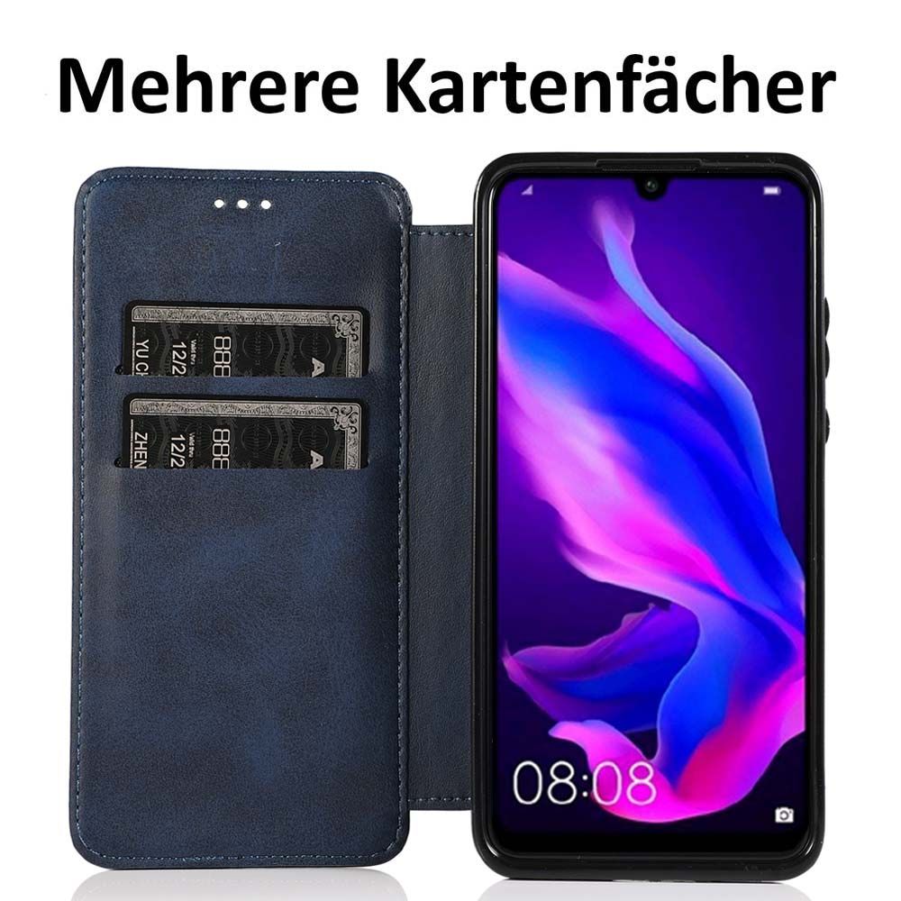 Flipcase für Huawei P30 Lite Handytasche Blau