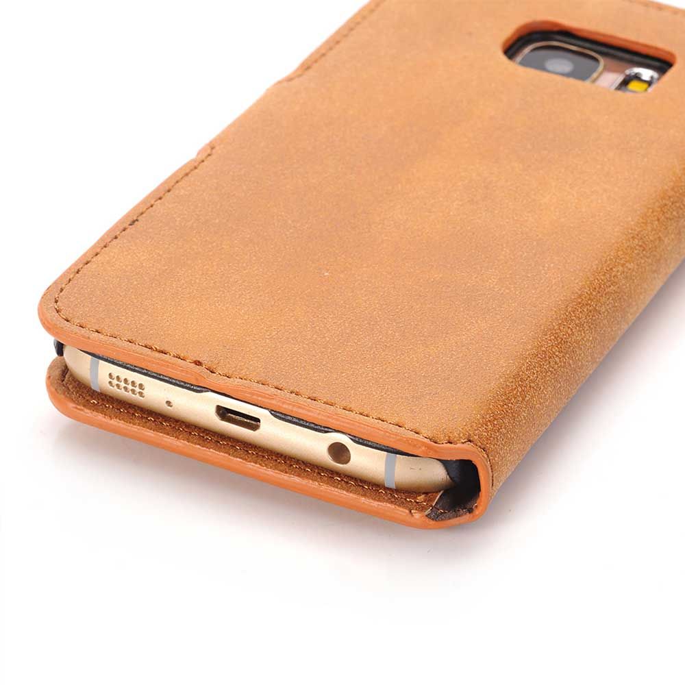 Handytasche für Samsung Galaxy S5 Mini in Braun hh24