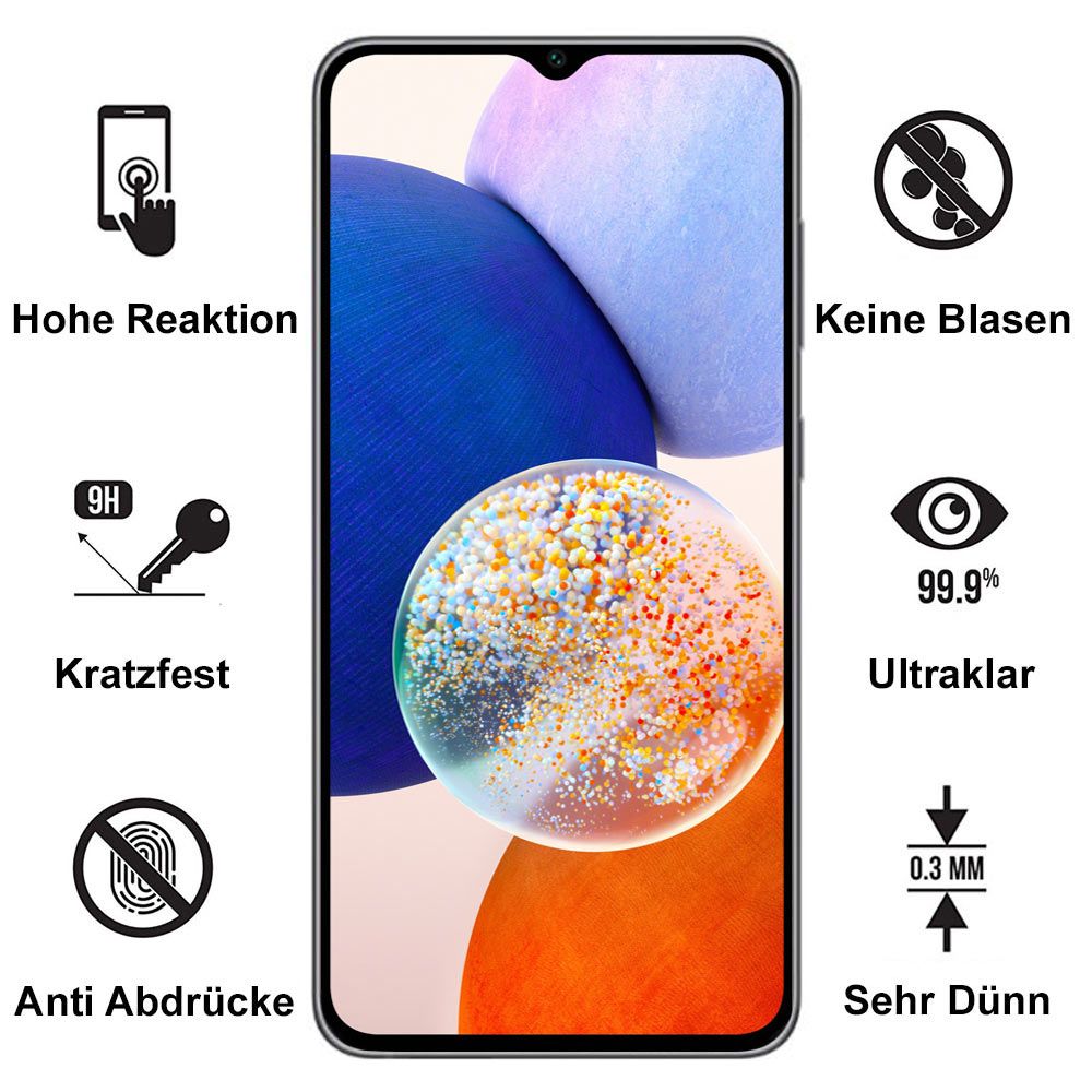 Samsung Galaxy S24 Ultra Schutzglas Displayschutz - 9H Panzer Glas, 0.3mm -  transparent