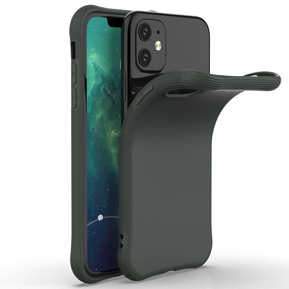 NORDIC ELEMENTS IPhone 11 Hülle Blau/Holz - Premium Schutzhülle Mit Naturmaterial