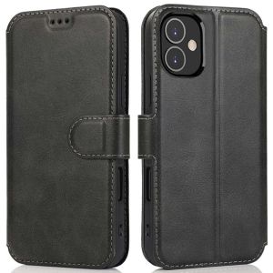 Handytasche für iPhone 17 Hülle Schwarz Flipcase mit Klappverschluss