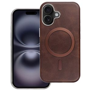 Hülle für iPhone 16 Case MagSafe kompatibel Braun
