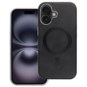 Hülle für iPhone 16 Case MagSafe kompatibel Schwarz