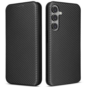 Handytasche für Samsung Galaxy A56 Hülle Carbon Schwarz