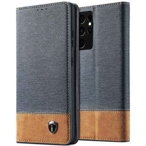 Handytasche für Samsung Galaxy S25 Ultra Hülle Flipcase Blau