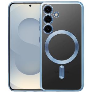 Handyhülle für Samsung Galaxy S26 Hülle mit Kameraschutz MagSafe in Blau Case Transparent