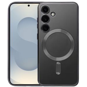 Handyhülle für Samsung Galaxy S26 Hülle mit Kameraschutz MagSafe in Schwarz Case Transparent