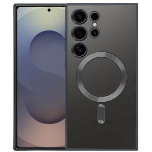 Handyhülle für Samsung Galaxy S26 Ultra Hülle mit Kameraschutz MagSafe in Schwarz Case Transparent