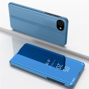 Spiegel Hülle für Apple iPhone 16e Handytasche Blau