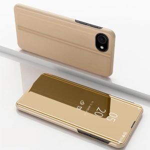 Spiegel Hülle für Apple iPhone 16e Handytasche Gold