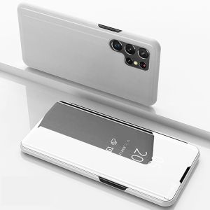 Handyhülle für Samsung Galaxy S26 Ultra Spiegel Flipcase Silber