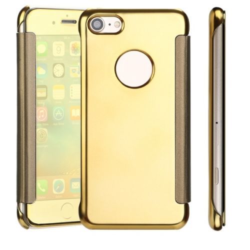 Spiegel Hülle für iPhone 7 - Gold / Spiegelnd