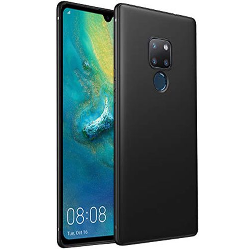 Hülle aus Silikon für Huawei Mate 20 in Mattschwarz | hndyhuellen-24.de