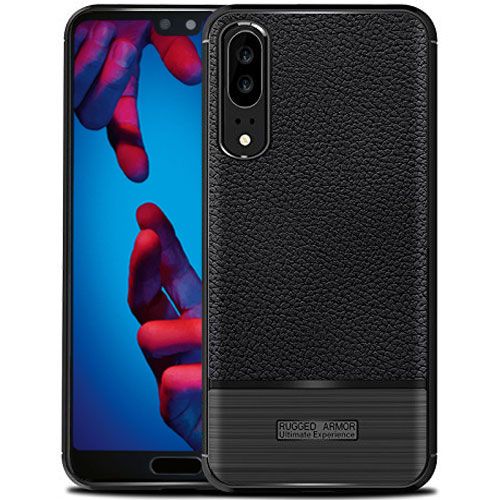 Silikon Hülle für Huawei P20 in Schwarz | handyhuellen-24.de