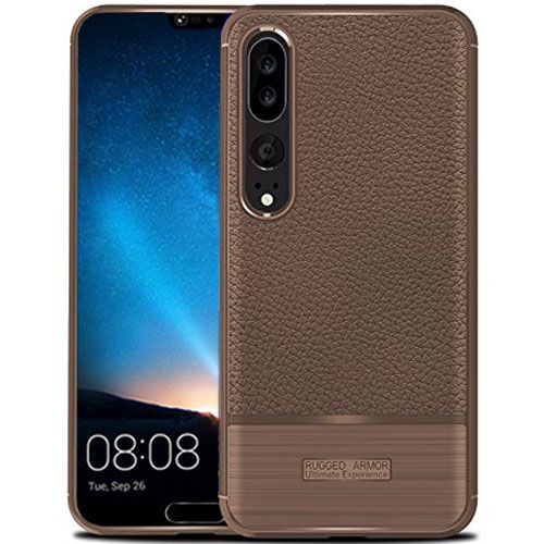 Silikon Hülle für Huawei P20 Pro Braun | handyhuellen-24.de