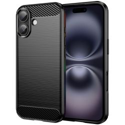 Handyhülle für iPhone 17 Case im Carbon Design Schwarz