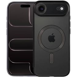 Durchsichtige Schutzhülle für iPhone 17 Air Hülle Transparent mit schwarzen Rahmen MagSafe kompatibel mit Kameraschutz