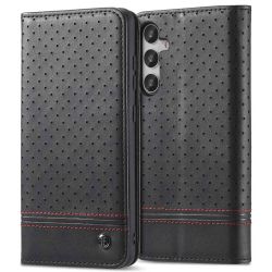 Hülle für Samsung Galaxy S25 Handytasche Flipcase Schwarz