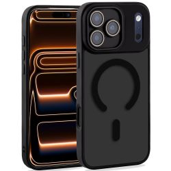 Hülle für iPhone 17 Pro MagSafe kompatibel Case mit Kameraschutz Schwarz