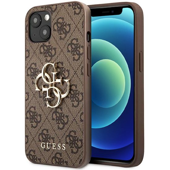 Guess Handyhülle für iPhone 12 Case Braun