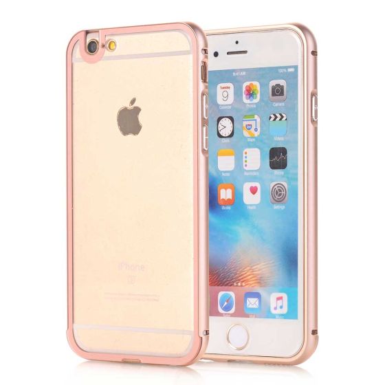 Bumper für iPhone 6 Plus / 6s Plus - Rosegold Transparent