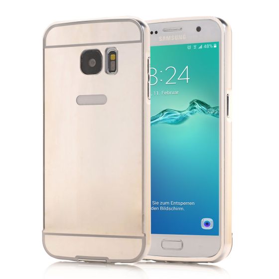 Spiegel Hülle für Galaxy A5 (2015) - Silber |handyhuellen-24.de