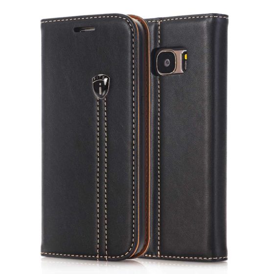 Handytasche für Samsung Galaxy S6 Edge Flipcase in Schwarz | Versandkostenfrei