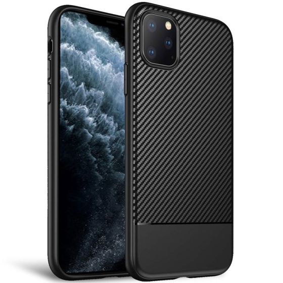 Carbon Handyhülle für iPhone 11 Pro Max Schwarz