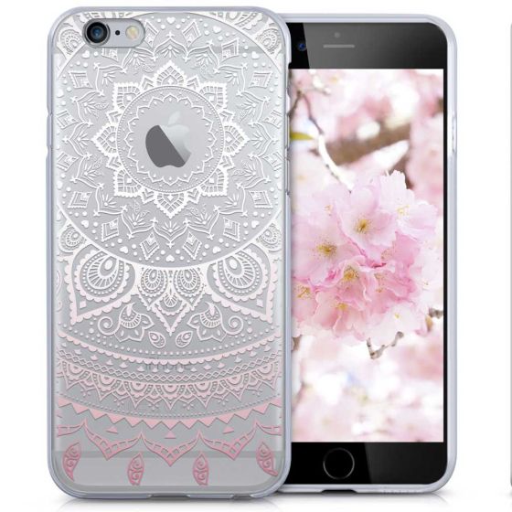 Motiv Hülle für iPhone 6 / 6s - Rosa Mandala