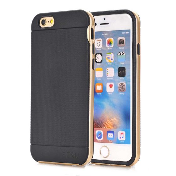 Handyhülle für iPhone 5 / 5s / SE in Schwarz / Gold