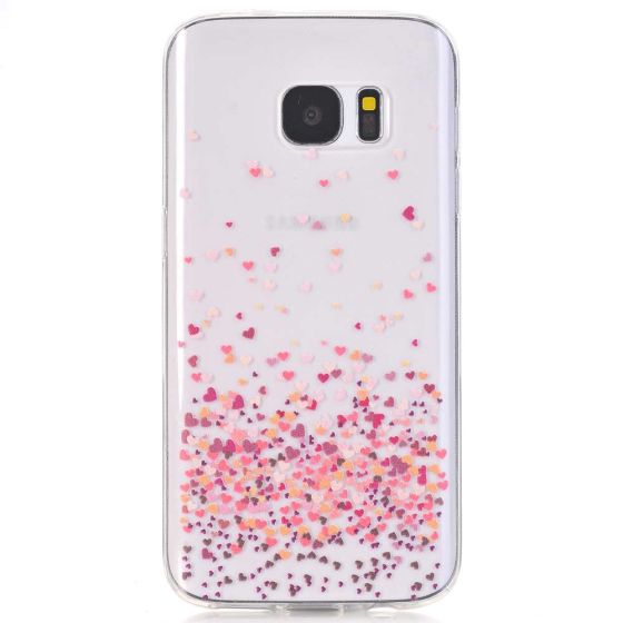 Handyhülle für Galaxy S5 Mini Hülle mit rosa Herzen Motiv