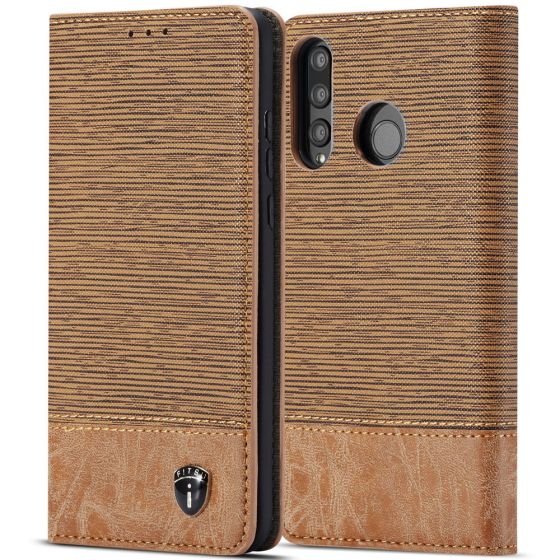 Huawei P30 Lite Flipcase in Hellbraun | handyhuellen-24.de