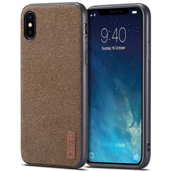 Handyhülle für das Apple iPhone X Handyschale Braun