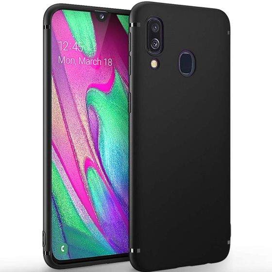 Fitsu Samsung Galaxy A40 Ultra Slim Case - Schwarz