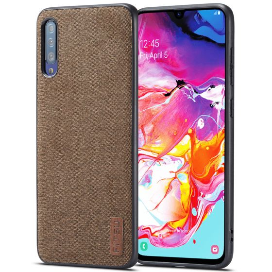 Handyhülle für Samsung Galaxy A70 Cover Braun
