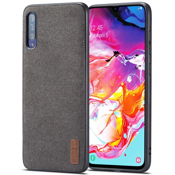 Handyhülle für Samsung Galaxy A70 Cover Anthrazit