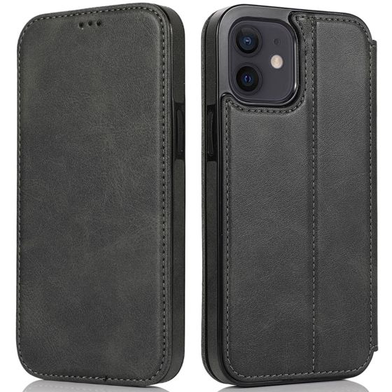 Flipcase für iPhone12 Mini Handy Tasche Schwarz