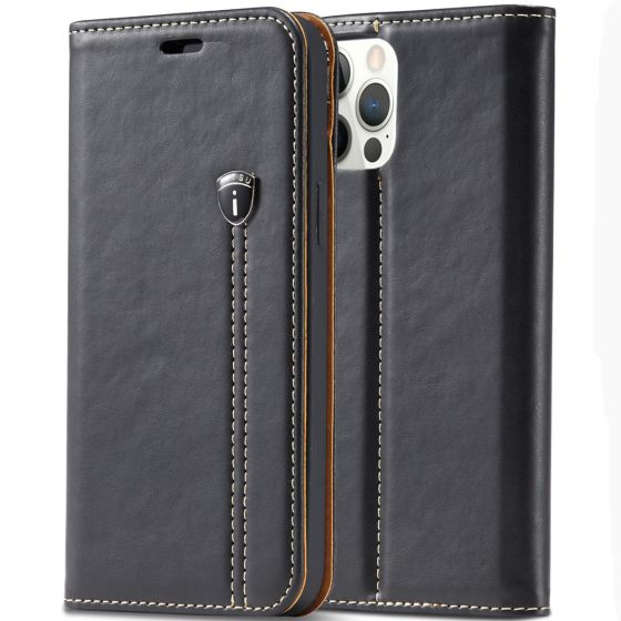 Flipcase für iPhone 12 Pro Max Tasche Schwarz