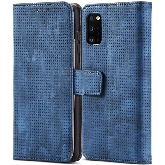 Handytasche fuer Samsung Galaxy A41 Flipcase in Blau