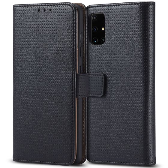 Handytasche fuer Samsung Galaxy A51 Flipcase in Schwarz