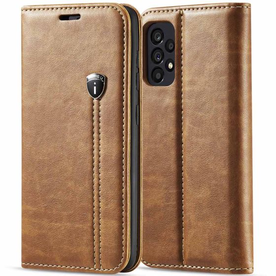 Flipcase für Samsung Galaxy A53 Handytasche Braun