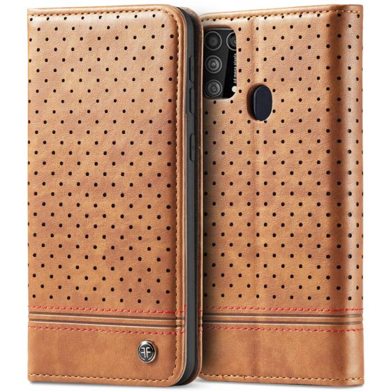 Flipcase für Samsung Galaxy M31 Handytasche Braun