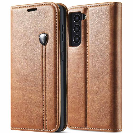 Flipcase für Samsung Galaxy S21 Plus Handytasche Braun