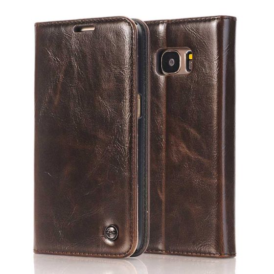 Flip-Case Galaxy S5 in Braun | Versandkostenfrei