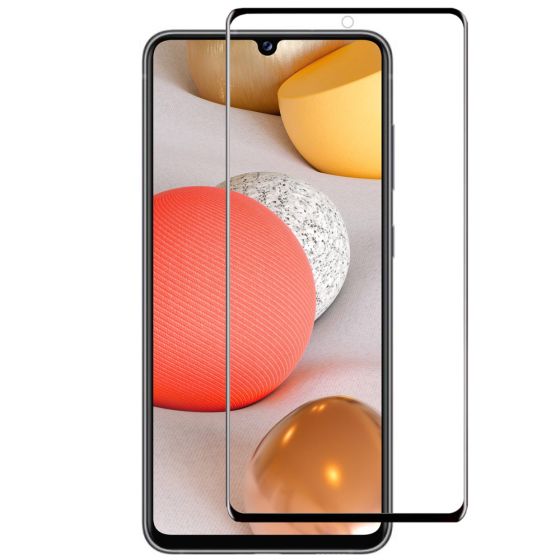 Kristallklare Panzerglasfolie für Samsung Galaxy A42 Full Cover Displayschutz