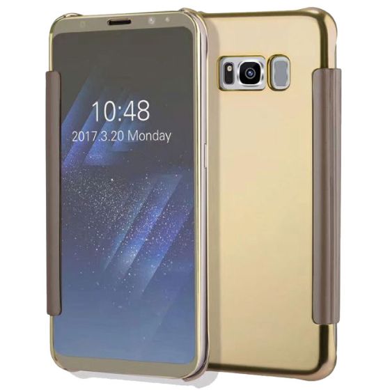 Samsung Galaxy S7 Handyhülle Spiegel Hülle in Gold