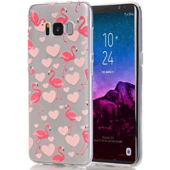 Handyhülle für Galaxy S5 Mini Hülle mit Flamingo Motiv