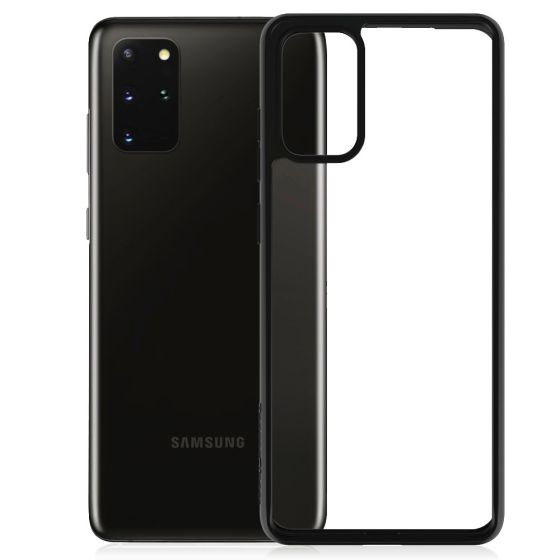 Original Panzerglass Samsung Galaxy S20 Premium Case Transparent mit schwarzen Rahmen